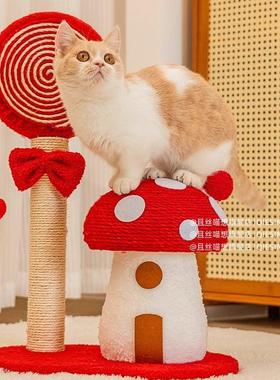 日本进口剑麻猫咪猫抓板立式耐磨不掉屑防猫抓沙发保护猫抓柱猫爪