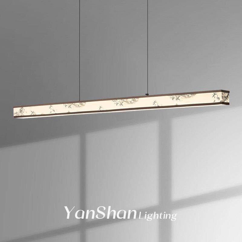 宋代美学风格装修搭配用灯长条饭厅吊灯简雅布艺印花茶室办公台灯,家装灯饰光源,餐厅吊灯,淘宝优惠券,粉丝福利购,淘宝优惠卷