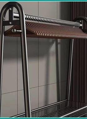 晾衣架落地立式可移动简易衣帽架家用室内卧室阳台挂衣架加粗加厚