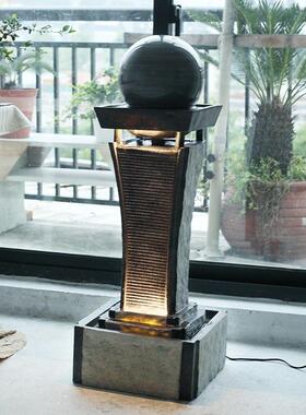 水流转动转运球流水喷泉水轮招财开业礼品客厅落地办公室公司摆件