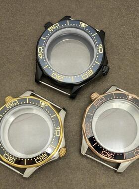 新款手表配件海马300精钢41MM表壳潜水表陶瓷圈套件适NH35/36机芯
