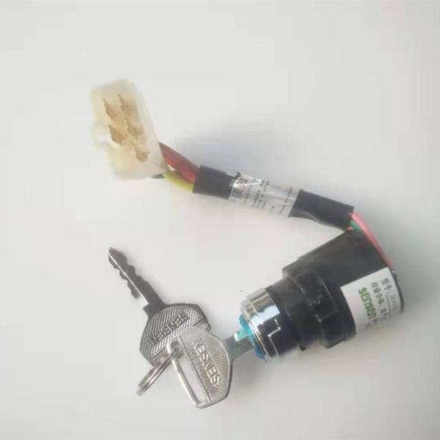 适用农用五征时风车点火开关点火锁三轮四轮专用带线钥匙打火锁启
