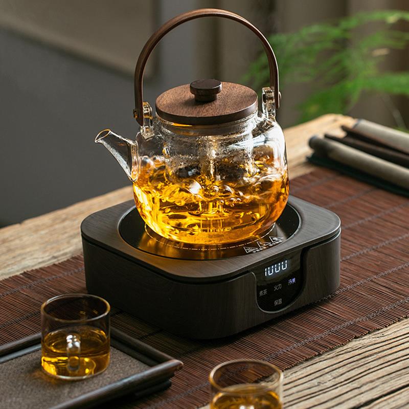 玻璃蒸茶壶电陶炉煮茶器家用日式烧水壶全自动煮茶炉小清新套装