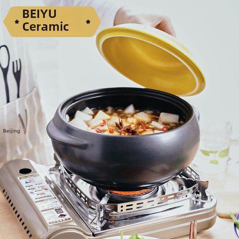 陶瓷汤锅煲汤大砂锅炖锅家用煲粥锅明火耐高温燃气养生石锅炖汤煲