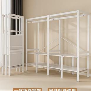 折叠小房间儿童衣柜 简易衣柜家用卧室男孩衣橱出租房布衣柜免安装