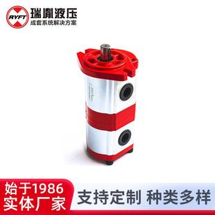 供应双联齿轮泵齿轮液压油泵压力泵双联泵液压增压泵