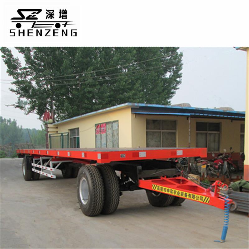 0吨充气平板挂车重钢平板运输车搬运设备拖车重型平板拖挂车