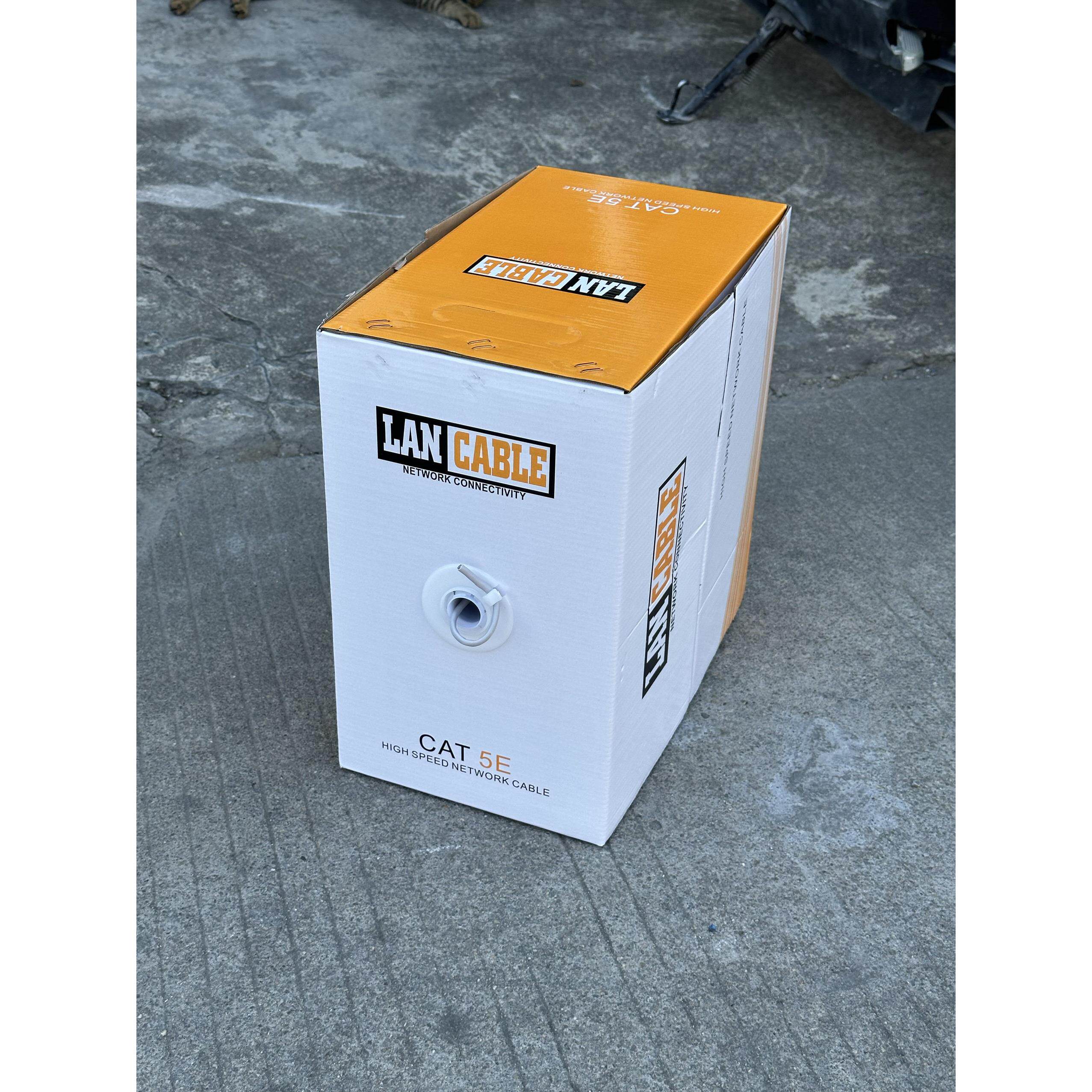 Utp 6E Cat 5E Cca中性白品牌国际版铜包铝Poe传输电缆305m