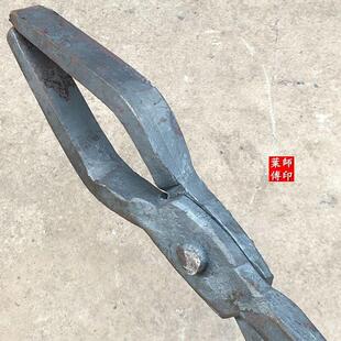铝锭钳手工夹钳扁口火钳打铁钳子夹热处理铁夹子工具钳产品钳镊子