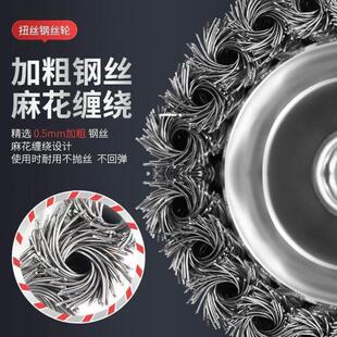 电动钢丝刷手砂轮磨光机除锈刷墙面抛光木工打磨片角磨机配件大全