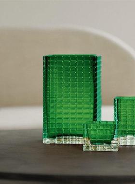 丹麦进口Louise Roe城市之光花瓶烛台玻璃装饰摆件北欧风花器家居