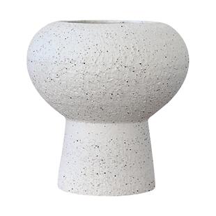 绿植陶瓷花盆高脚花瓶白色单株兰花陶盆蝴蝶兰轻奢高级感异形高款