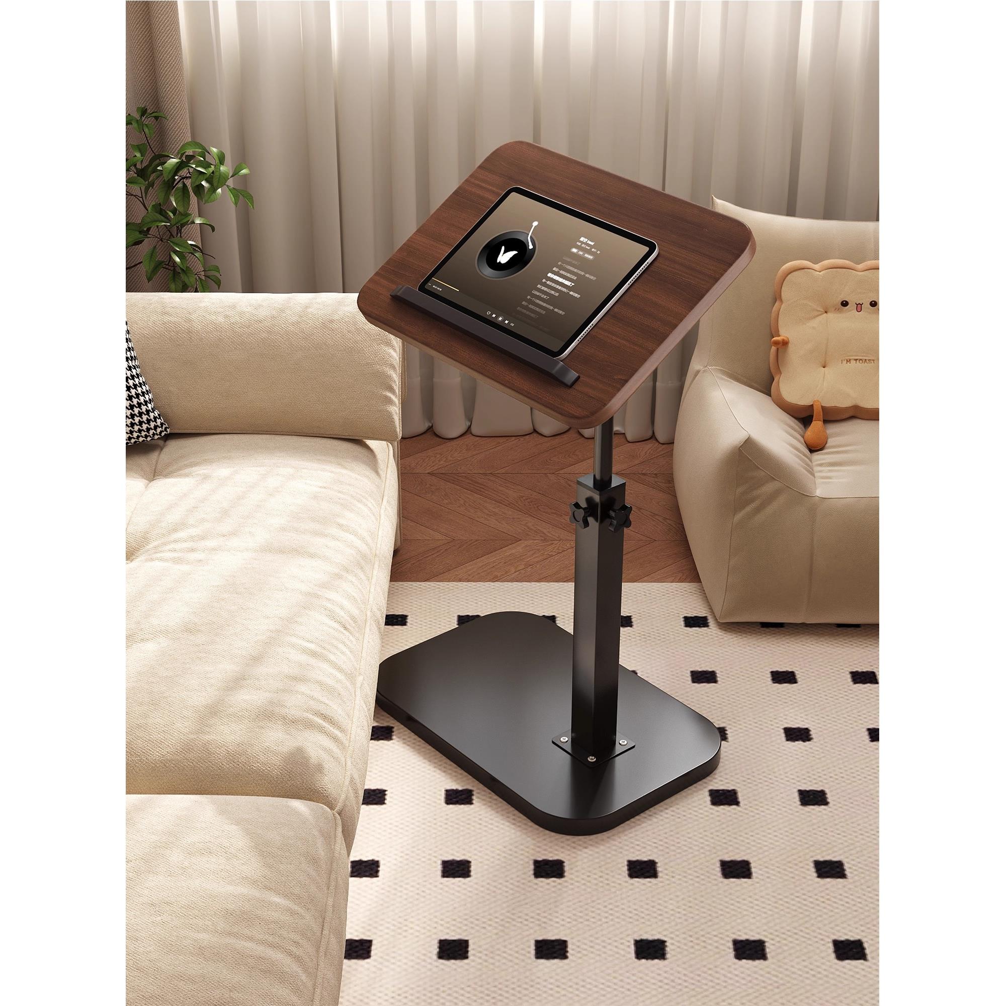 日本进口升降茶几客厅沙发边几卧室床边桌床头置物架可移动边桌