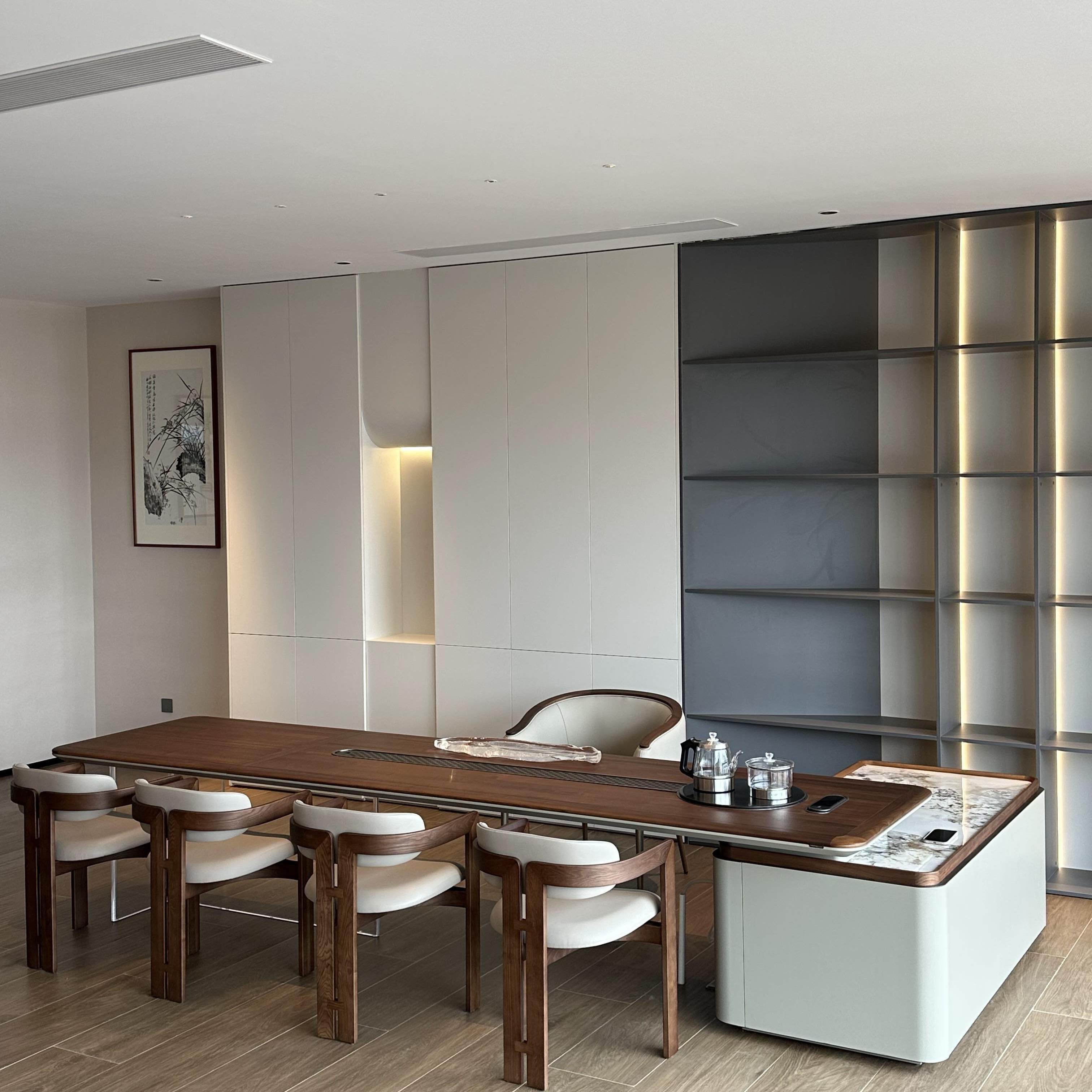 新中式实木茶桌椅组合轻奢商务接待办公室茶台烧水壶一体茶艺桌,商业/办公家具,茶台/茶桌,淘宝优惠券,粉丝福利购,淘宝优惠卷