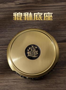 小铜底座饰品香炉铜缸文昌塔葫芦底座新中式古玩通用工艺品