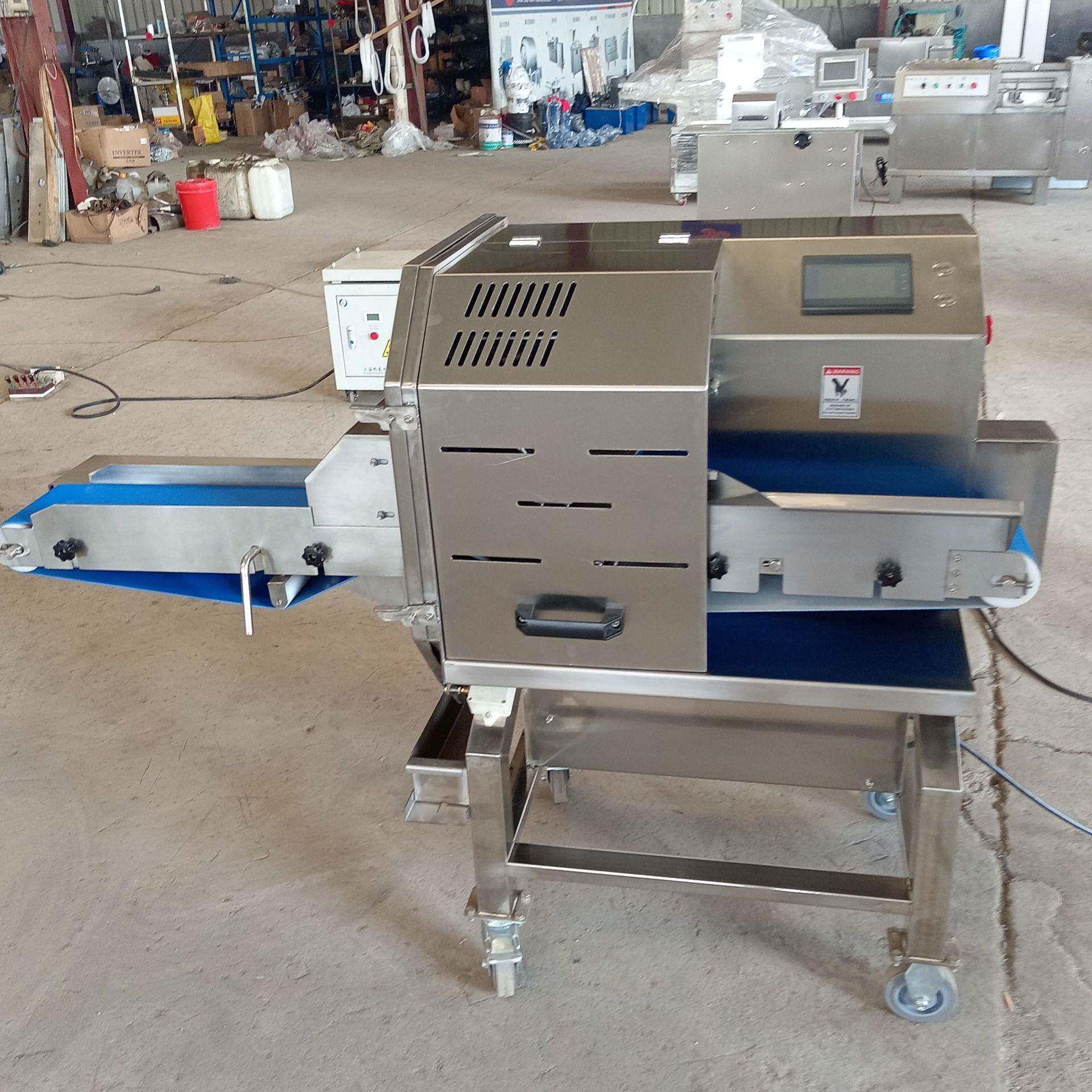 商用熟肉切片机烧鸭白切鸡切条机卤肉切片机厚薄可调切片机