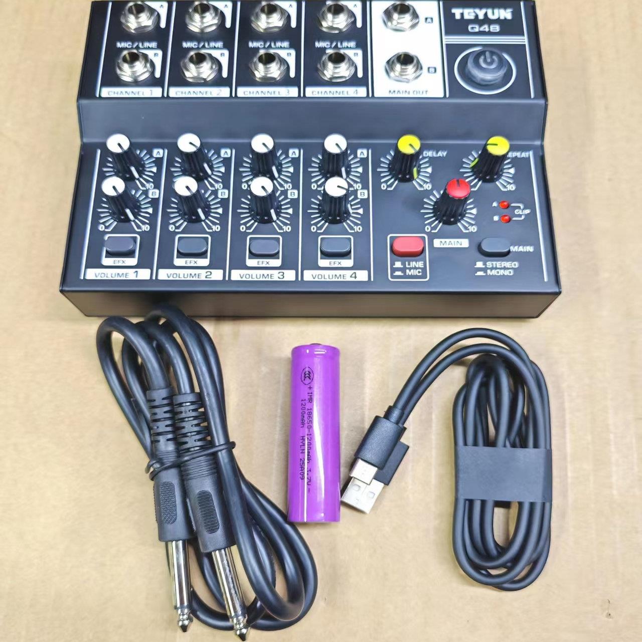 八路麦克风混音器多路扩展 器话筒混音器集线器音频乐器演出混音