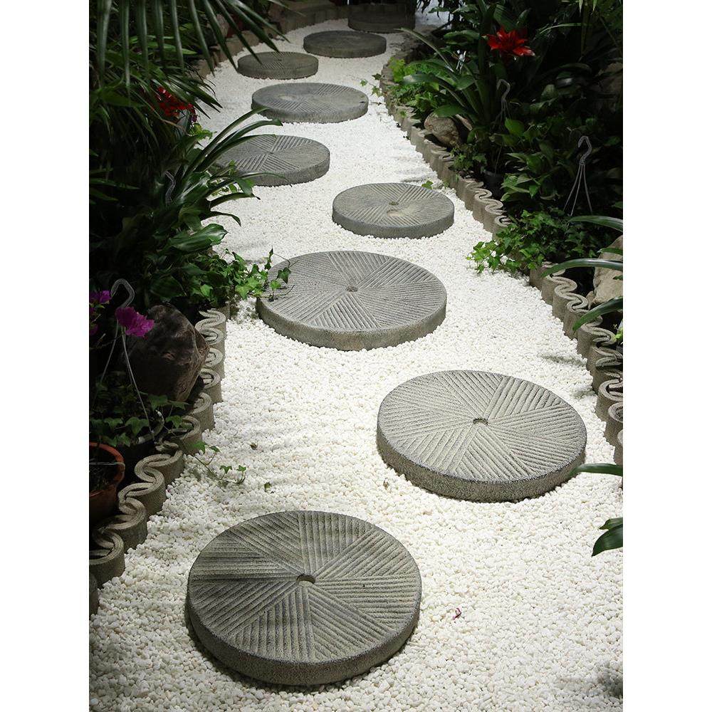 户外花园装饰汀步石庭院草坪脚踏石园林景观造景仿石磨铺路石摆件,家居饰品,户外/庭院摆件,淘宝优惠券,粉丝福利购,淘宝优惠卷