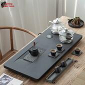 黑金石茶盘套装 全自动一体化供水茶桌水壶办公成套茶具套装 家用套
