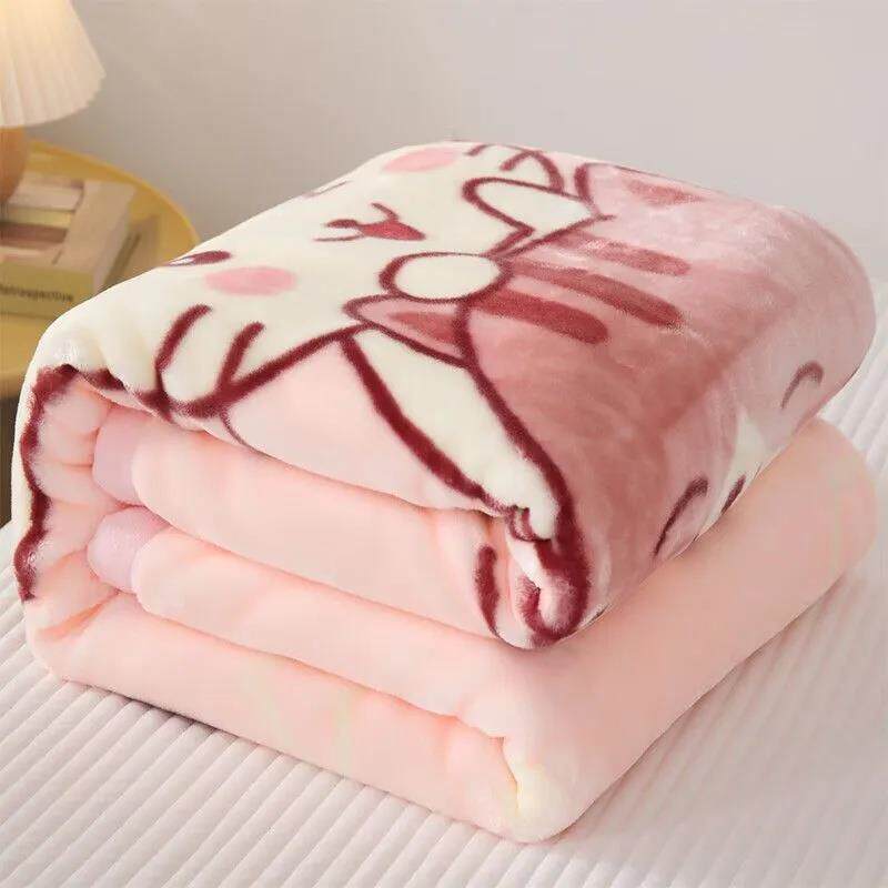 儿童盖毯新生婴儿毛毯双层云毯宝宝春秋冬午睡抱被幼儿园被子