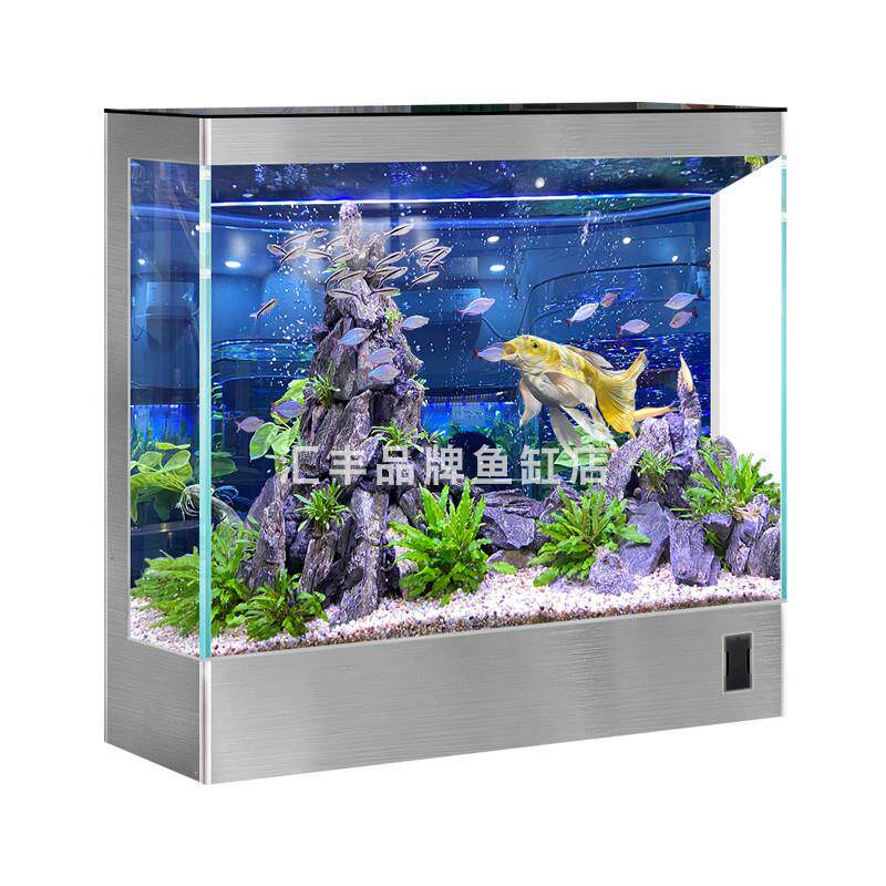 免换水2025新款客厅鱼缸过滤制氧一体机全套落地家用立式智能定制