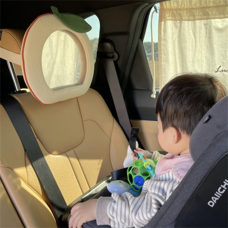 韩风婴幼儿车载观察镜宝宝后视反向提篮镜婴幼儿安全座椅后视镜