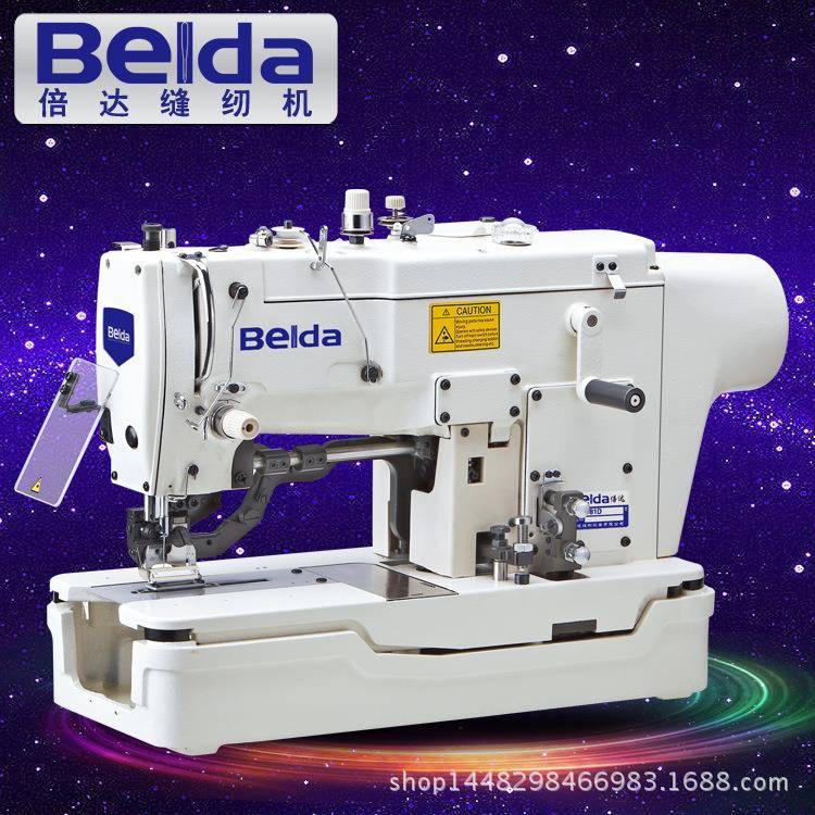 热销款自动化单针双线锁眼设备781D直驱高速平头锁眼机