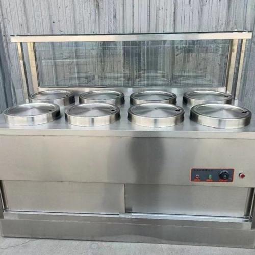 粥保温台快餐店打粥台恒温送餐车粥铺早餐专用玻璃罩保温汤粥饭台