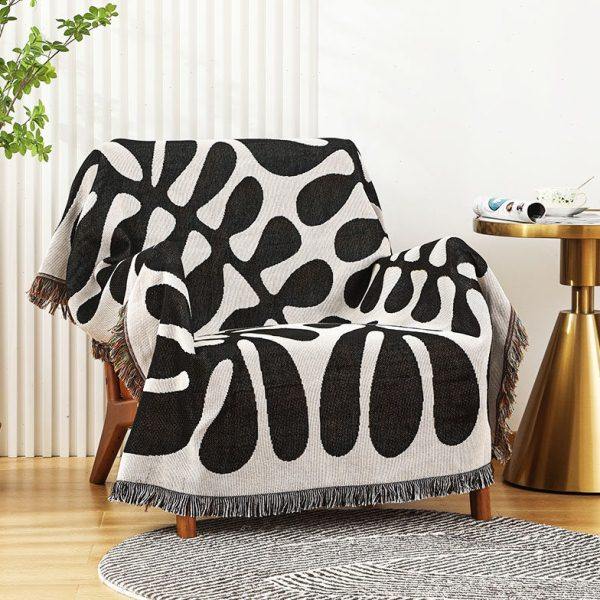 民族风百搭复古叶子单人沙发巾沙发毯防尘布桌布盖布盖巾露营毯,居家布艺,沙发套,淘宝优惠券,粉丝福利购,淘宝优惠卷