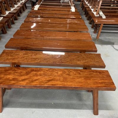 巴花实木大板长条凳学名古夷苏木茶桌茶几板凳拍图确认再发货