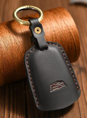 适用凯迪拉克xt5钥匙套新款ct5高级感xt4真皮ct4男ct6女壳xts扣包