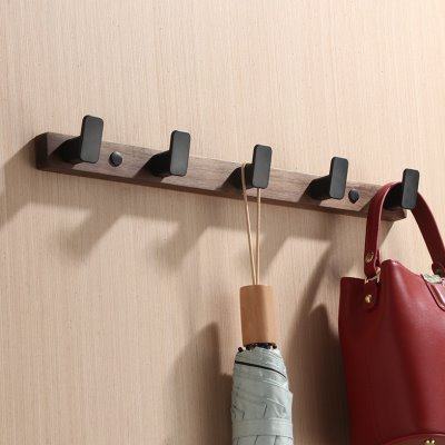 胡桃木挂钩实木挂衣钩进门玄关浴室门后挂衣架壁挂墙上试衣间衣架,家装主材,挂钩/挂衣钩,淘宝优惠券,粉丝福利购,淘宝优惠卷