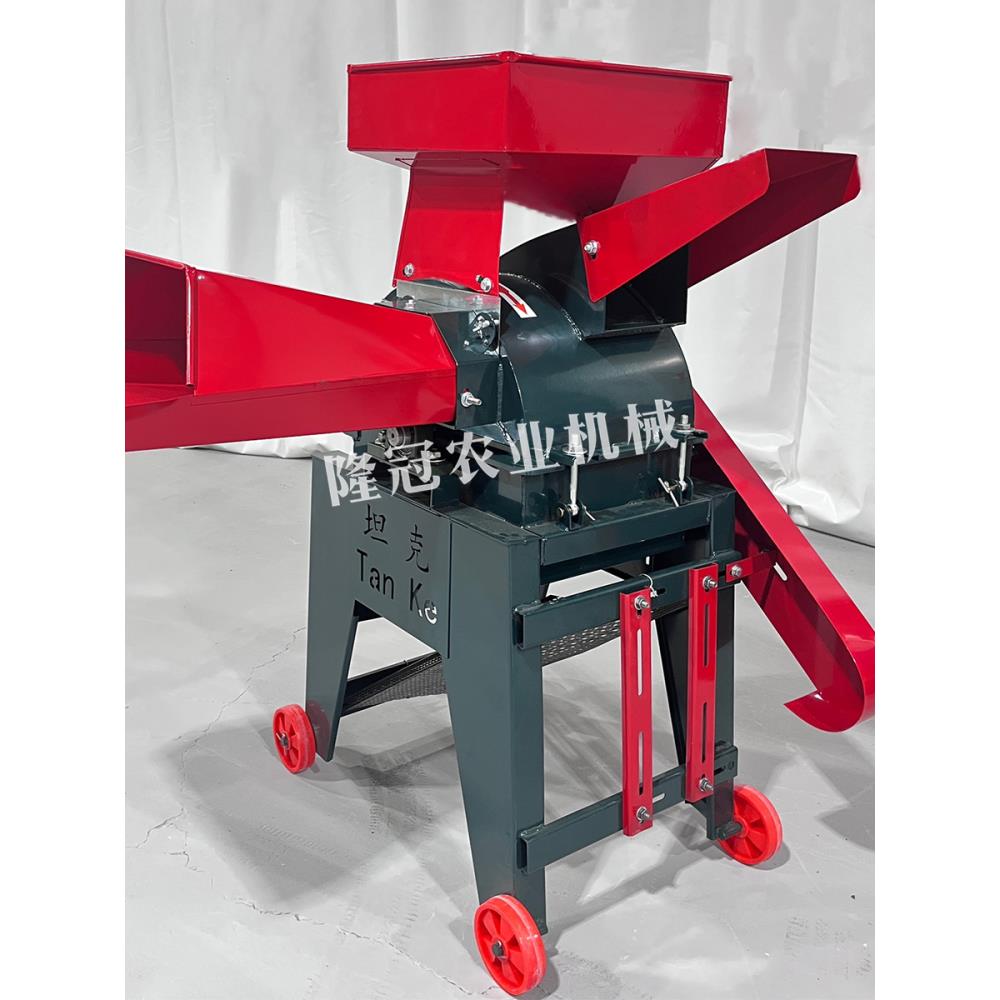 新款坦克400型铡草机多功能铡草揉丝粉碎机干湿两用牛羊鸡鸭鹅猪