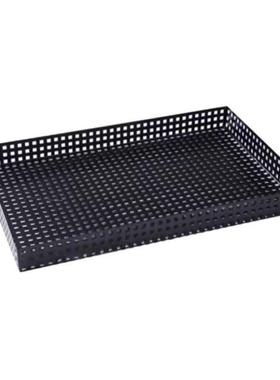 现代简约托盘金属长方形黑色客厅茶几茶盘杯盘家居装饰收纳盘摆件