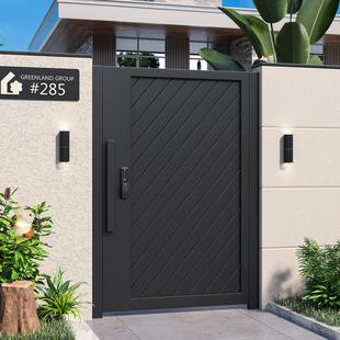 铝合金四合院花园入口门户外铝艺术经典小院门中国风双门定制