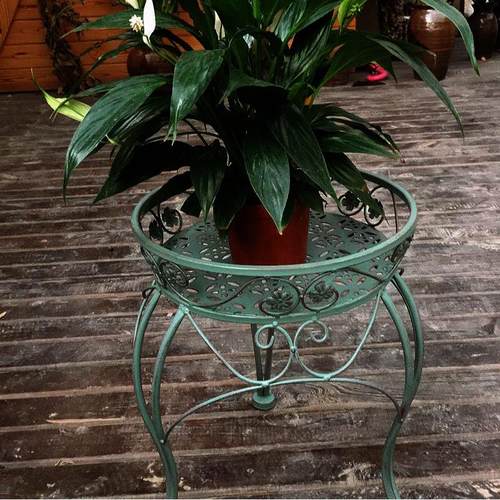 花园铁艺做旧多肉花架 室内绿萝盆栽花凳阳台绿植落地式花篮庭院