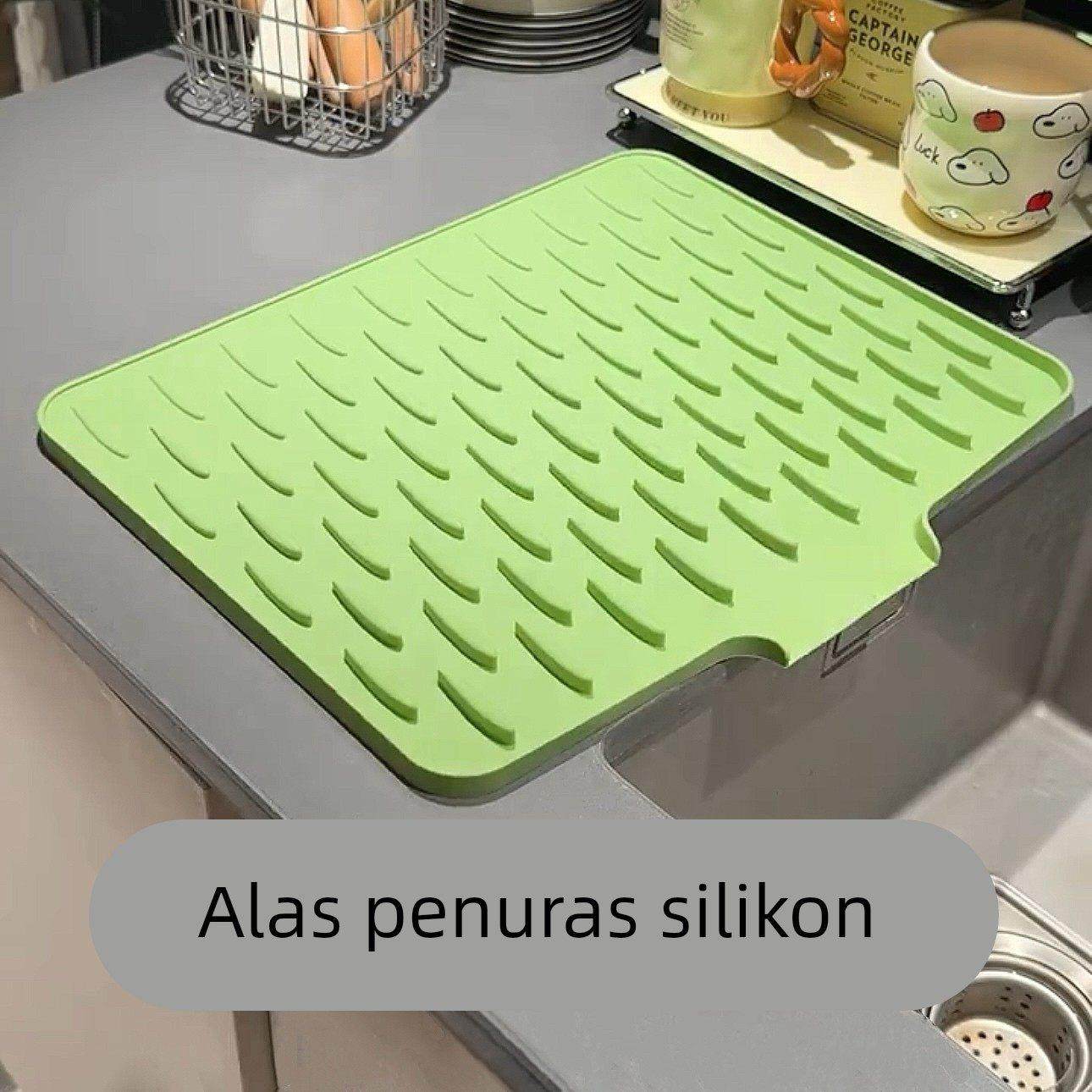 台面斜坡硅胶沥水垫厨房防烫隔热锅垫加厚台面垫子防滑菜板固定垫,餐饮具,餐垫,淘宝优惠券,粉丝福利购,淘宝优惠卷