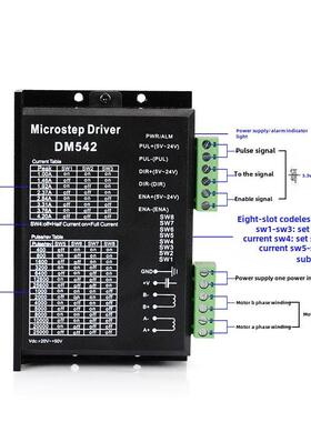 Dm542 Dsp数字57/60/86步进电机驱动3D打印机雕刻机驱动