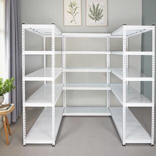 家用90度L型转角货架多层置物架货物架落地仓库储物架展示收纳架