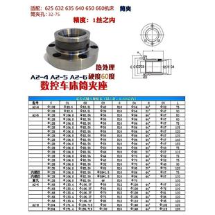 5配0640型夹头法兰式 主轴夹头座车床主轴头A2 套筒夹头座弹簧夹头