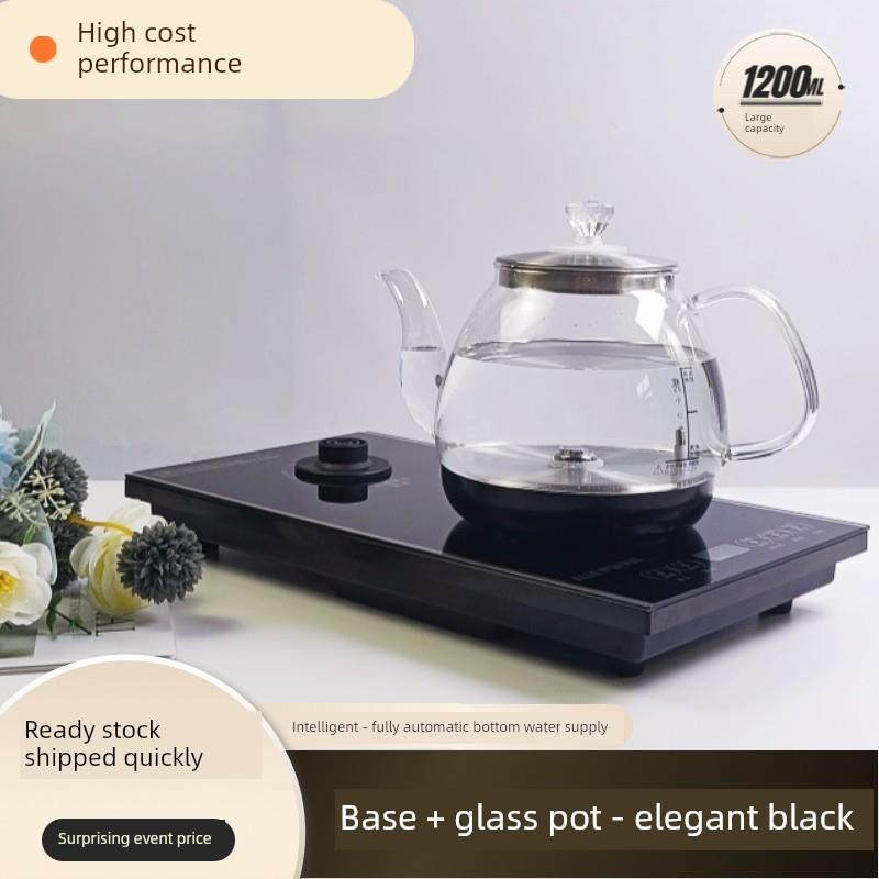 全自动底装式电水壶、玻璃茶壶、茶几、一体茶具、泡茶专用主机配