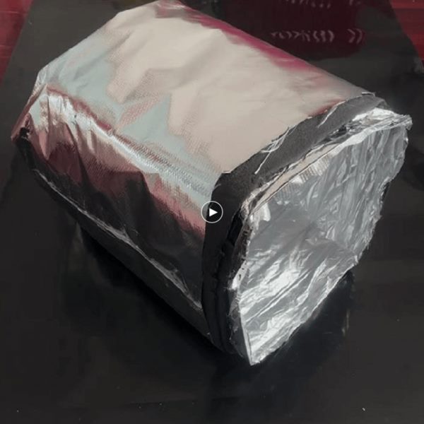 方形中央空调铝箔软连接共板风机盘管出风口保温软管通风管道延长