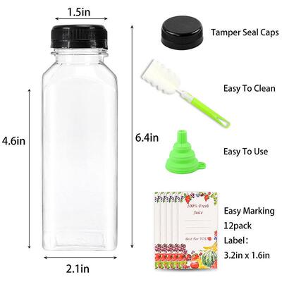 源头厂形果蔬汁5方0ml/12oz盖透带XPM明用塑料子适于鲜榨容器