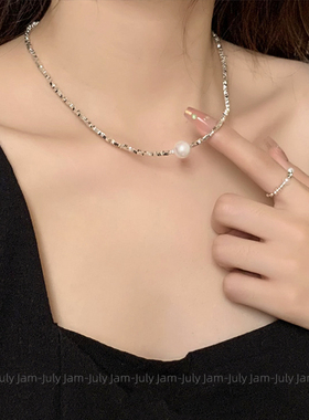 爆闪碎银几两珍珠手链项链