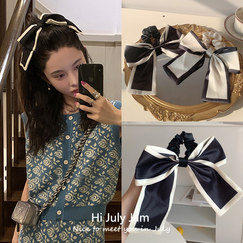 Mona张绮贤同款蝴蝶结扎头绳女夏