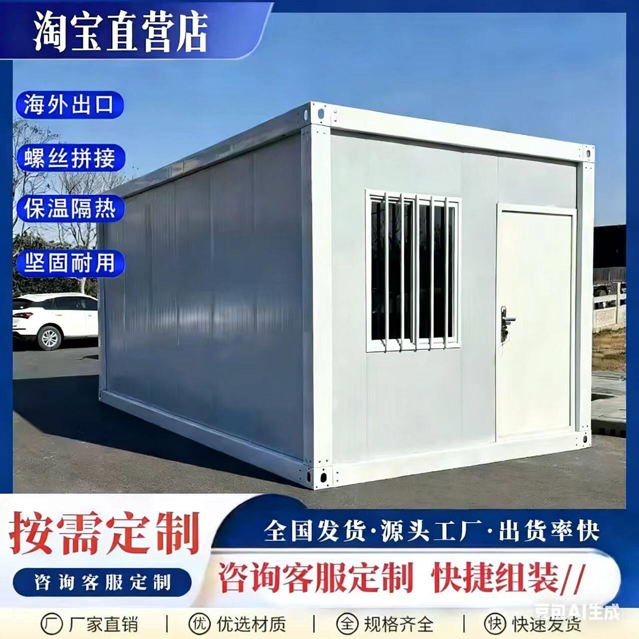 集装箱移动房温室住人可定制活动板房波纹箱店铺工地进出口厂家