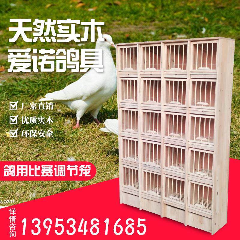 信鸽组合巢箱赛鸽子笼子木质鸽具养殖配对笼实木种鸽调节笼放飞笼