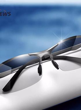 德国太阳镜男智能感光变色偏光日夜两用墨镜开车专用钓鱼眼镜