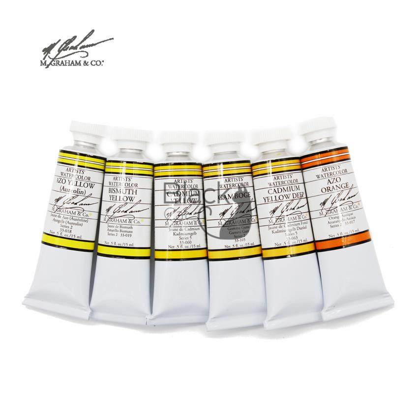 美国原装进口大师MG水彩M.G格来姆艺术家级别水彩颜料管状单支15m