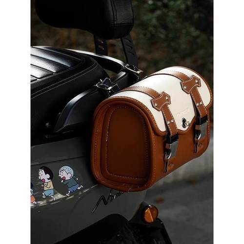 踏板摩托车边包机车两侧包通用防水覆古护杠包骑行装备尾包装饰包